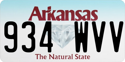 AR license plate 934WVV