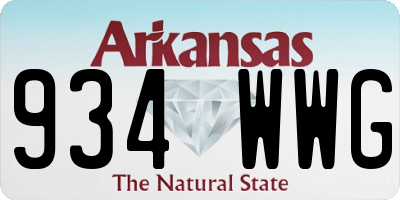 AR license plate 934WWG