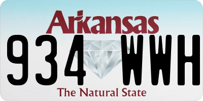 AR license plate 934WWH