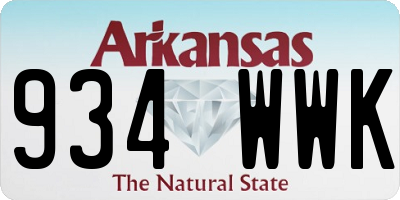 AR license plate 934WWK