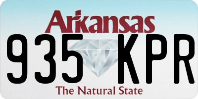 AR license plate 935KPR