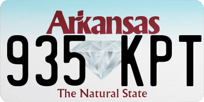 AR license plate 935KPT