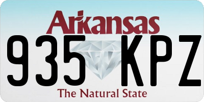 AR license plate 935KPZ