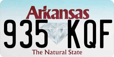 AR license plate 935KQF