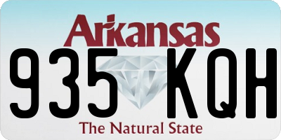 AR license plate 935KQH