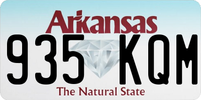 AR license plate 935KQM
