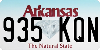 AR license plate 935KQN