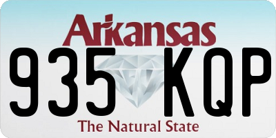 AR license plate 935KQP