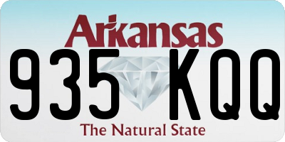 AR license plate 935KQQ