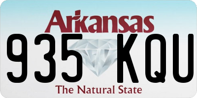 AR license plate 935KQU
