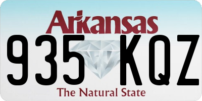 AR license plate 935KQZ