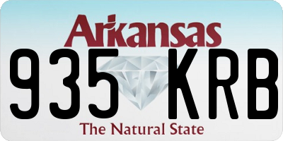 AR license plate 935KRB