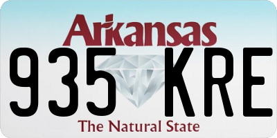 AR license plate 935KRE