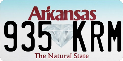 AR license plate 935KRM