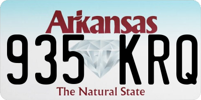 AR license plate 935KRQ