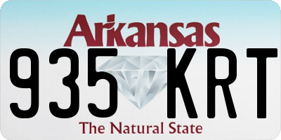 AR license plate 935KRT