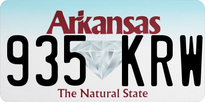 AR license plate 935KRW