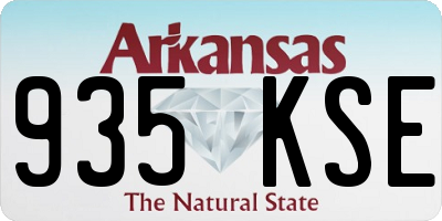 AR license plate 935KSE