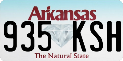 AR license plate 935KSH