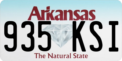 AR license plate 935KSI