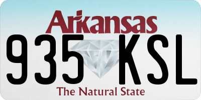 AR license plate 935KSL
