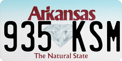 AR license plate 935KSM
