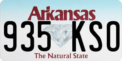 AR license plate 935KSO