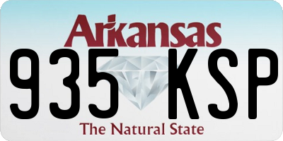 AR license plate 935KSP