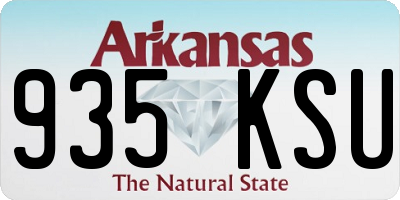 AR license plate 935KSU