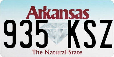 AR license plate 935KSZ