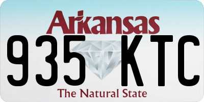 AR license plate 935KTC