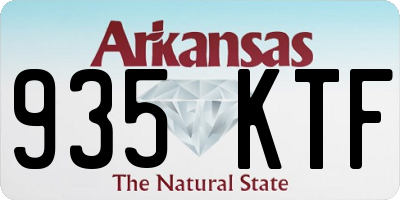 AR license plate 935KTF