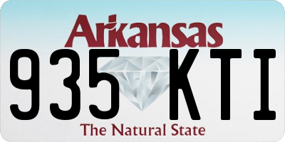 AR license plate 935KTI