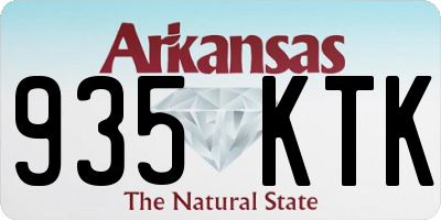 AR license plate 935KTK