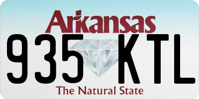 AR license plate 935KTL