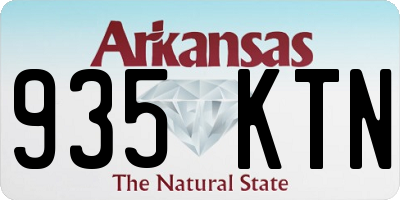 AR license plate 935KTN