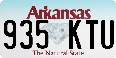 AR license plate 935KTU