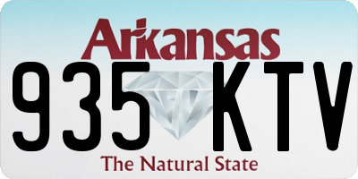 AR license plate 935KTV