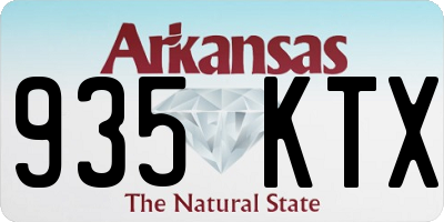 AR license plate 935KTX
