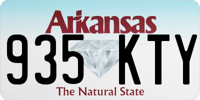 AR license plate 935KTY