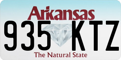 AR license plate 935KTZ