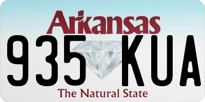 AR license plate 935KUA