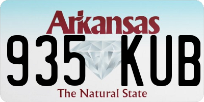 AR license plate 935KUB