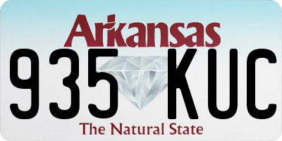 AR license plate 935KUC