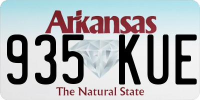 AR license plate 935KUE