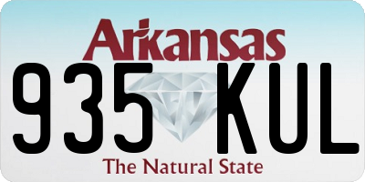 AR license plate 935KUL