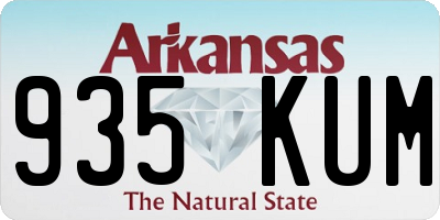 AR license plate 935KUM