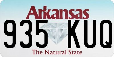 AR license plate 935KUQ