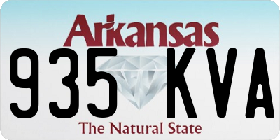 AR license plate 935KVA