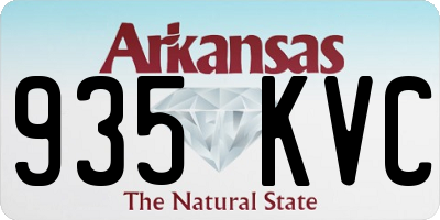 AR license plate 935KVC